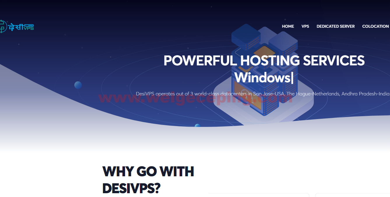 DesiVPS：windows主机，最低$12/月起，1核/2G内存/30G SSD硬盘，有3个机房供选择